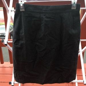 Benetton Gray Wool Blend Pencil Skirt Size 44